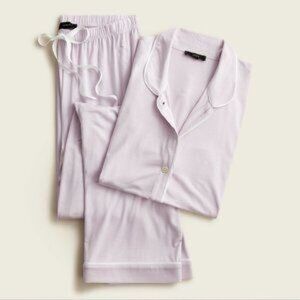J. Crew Eco dreamiest long-sleeve pajama set in Pink Super Soft Stretchy SZ XS